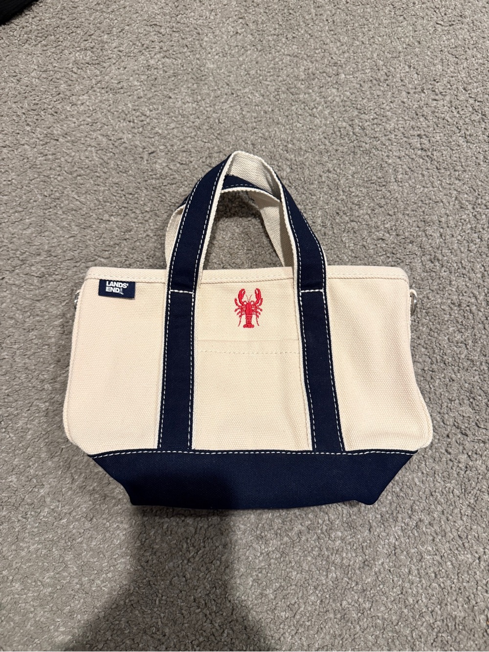 Lands End Mini Tote with Lobster